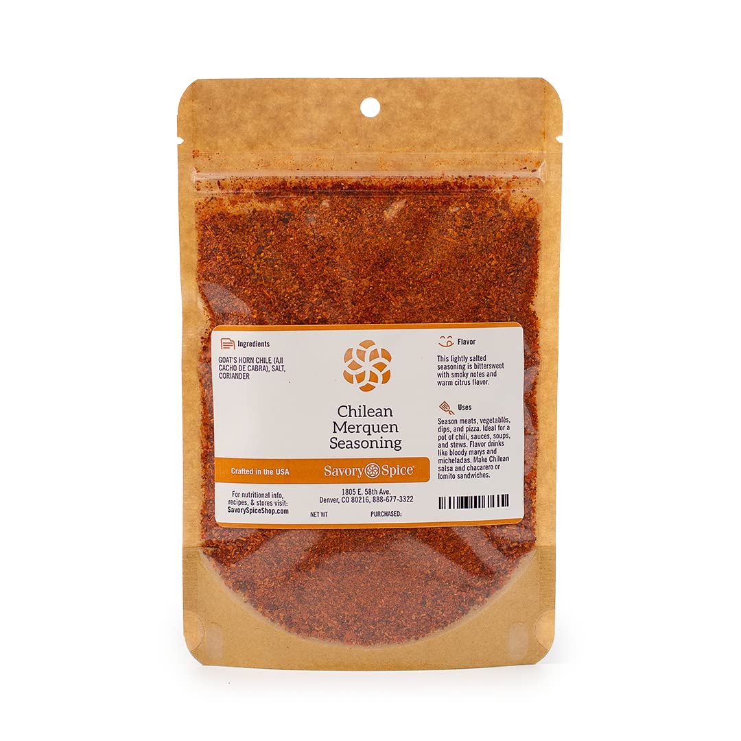 Savory Spice Chilean Merquén Seasoning - Smoky & Spicy Blend, 4 oz, Vegan, Sugar-Free