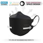 KIMARS KN95 Face Masks, 100 Pack, Disposable Black Masks, Breathable Comfort for Adults