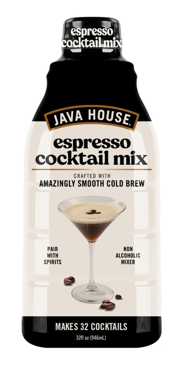 Java House Cold Brew Espresso Cocktail Mix, Liquid Coffee Concentrate, 32 Fl Oz