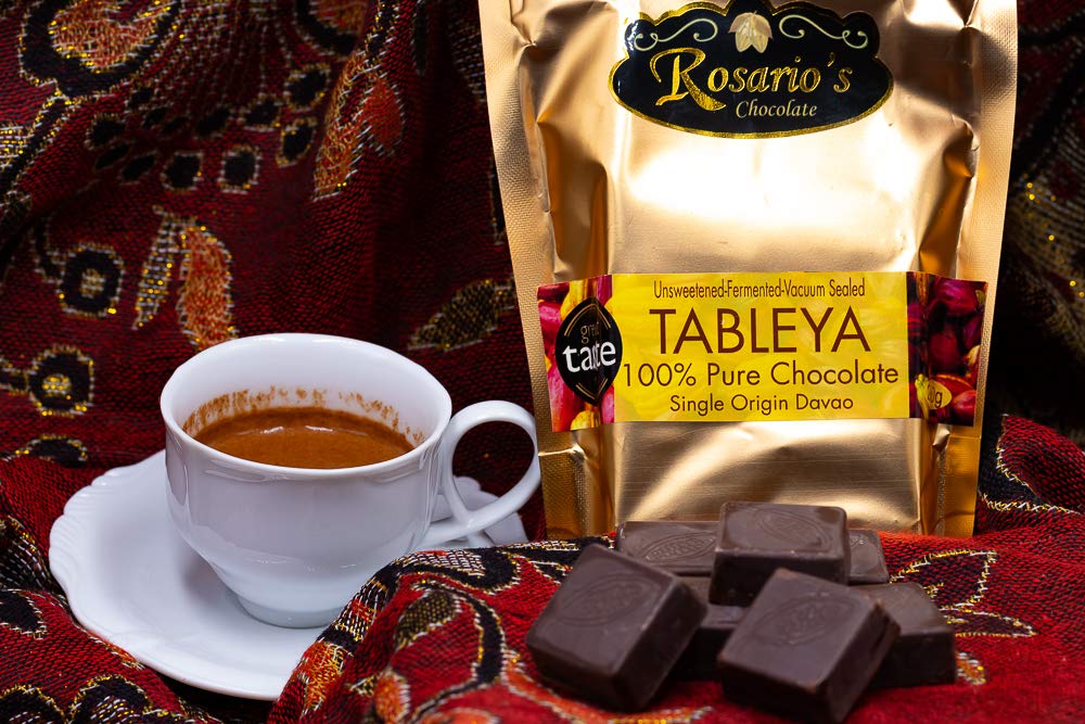 Rosarios 100 Chocolate Tablea Authentic Philippines Tableya,7.05 Ounce (Pack of 1)