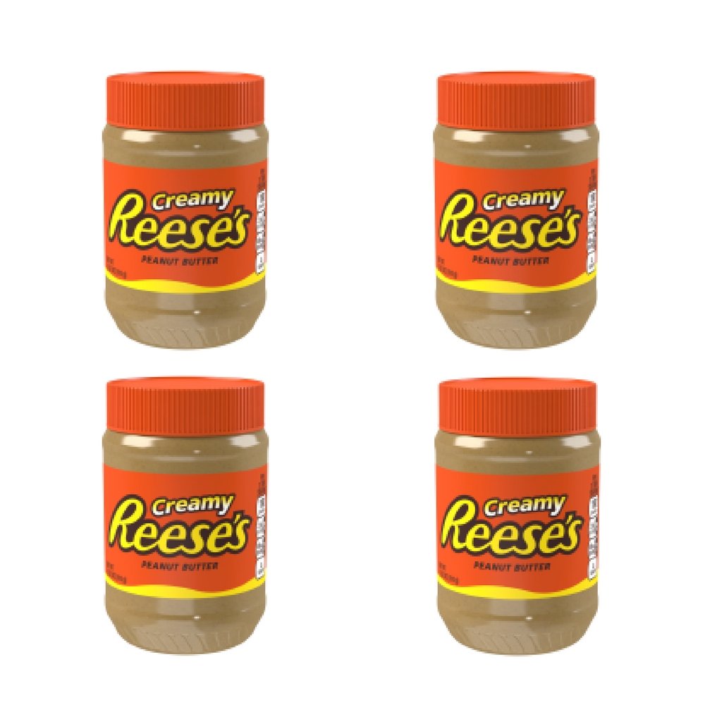 REESES Creamy Peanut Butter, 18 oz - Pack of 4