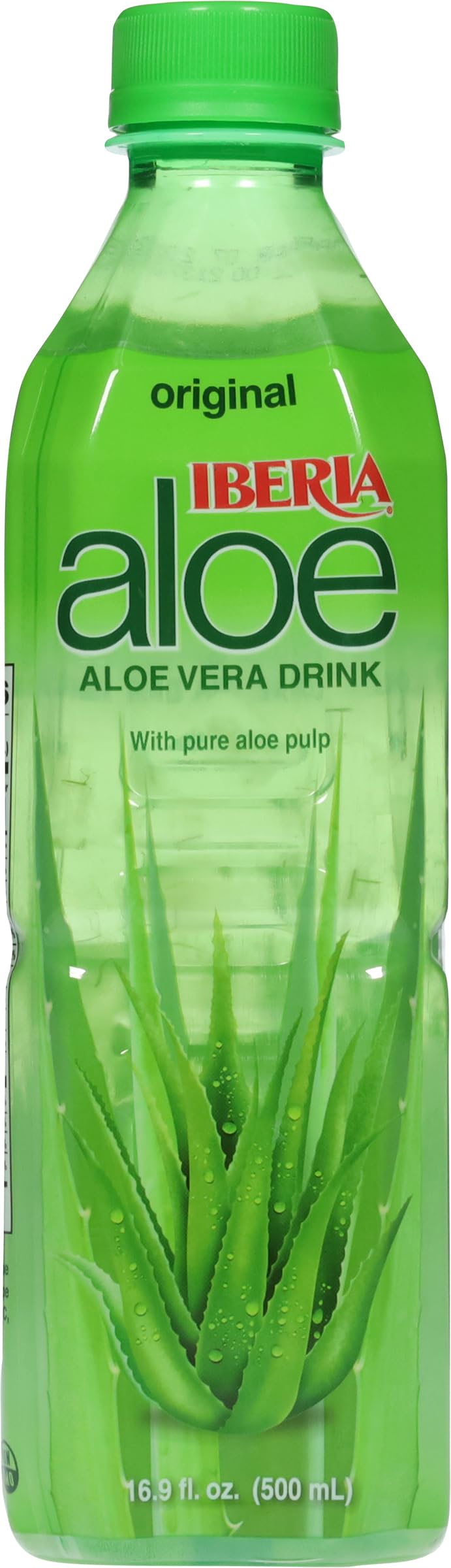 Iberia Aloe Vera Juice Drink with Pure Aloe Pulp, Original,16.9 Fl Oz (Pack of 8)