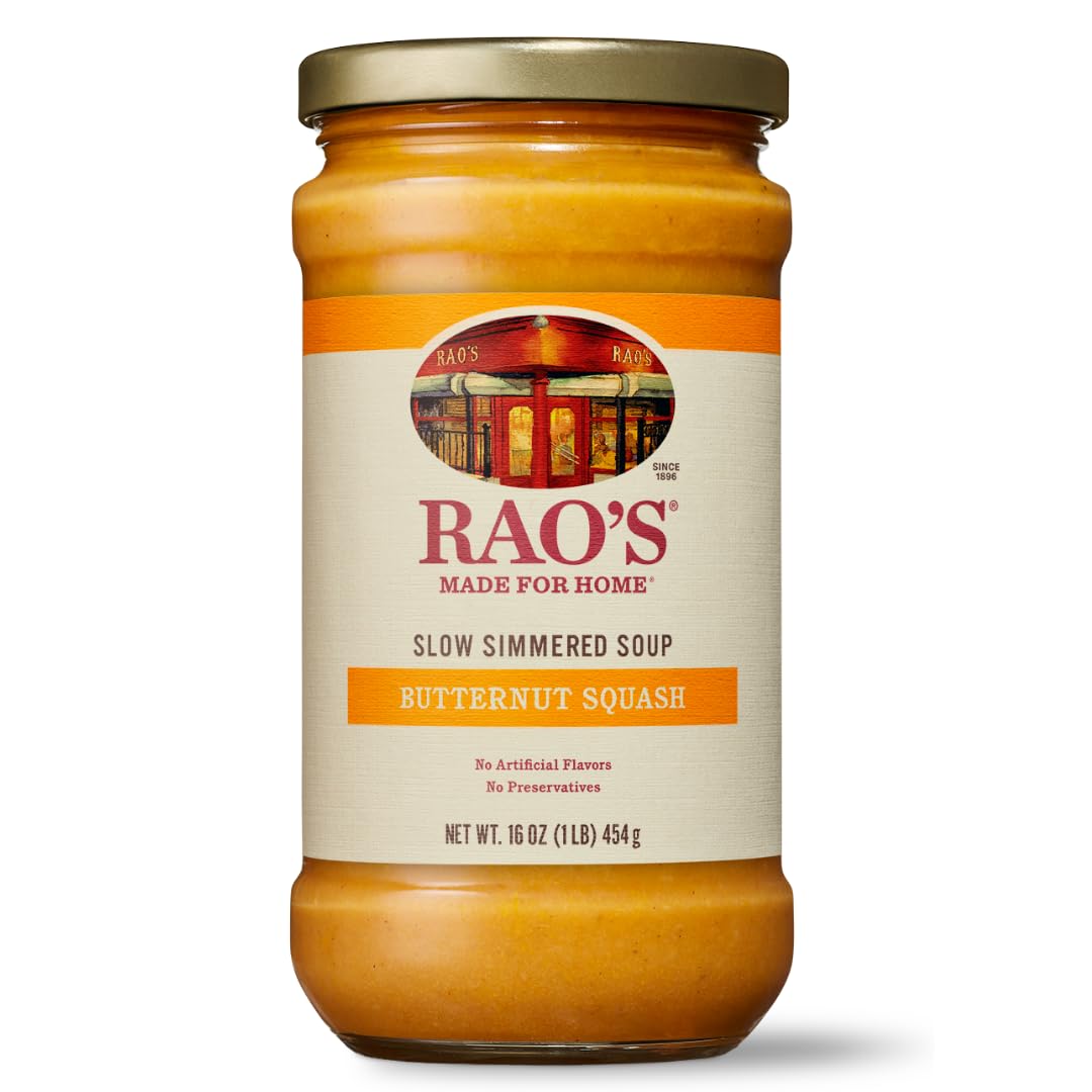 Raos Made for Home Butternut Squash Soup  16oz  Traditional Italian Heat and Serve Soup  Made with enhanced Quality Vegetables