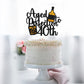 LHCING Aged To Perfection 40th Birthday Cake Topper, Black Glitter, 5.7x4.7