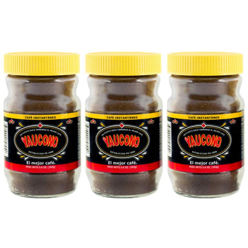 Yaucono Instant Coffee in Glass Jar, 3.6 Ounce (Pack of 3)