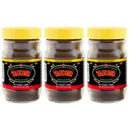 Yaucono Instant Coffee in Glass Jar, 3.6 Ounce (Pack of 3)