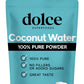 Dolce Superfoods Coconut Water Powder  Natural Electrolyte Powder for Daily Hydration & Wellness  Powdered Coconut Water with Potassium  Sodium  & Magnesium  1lb