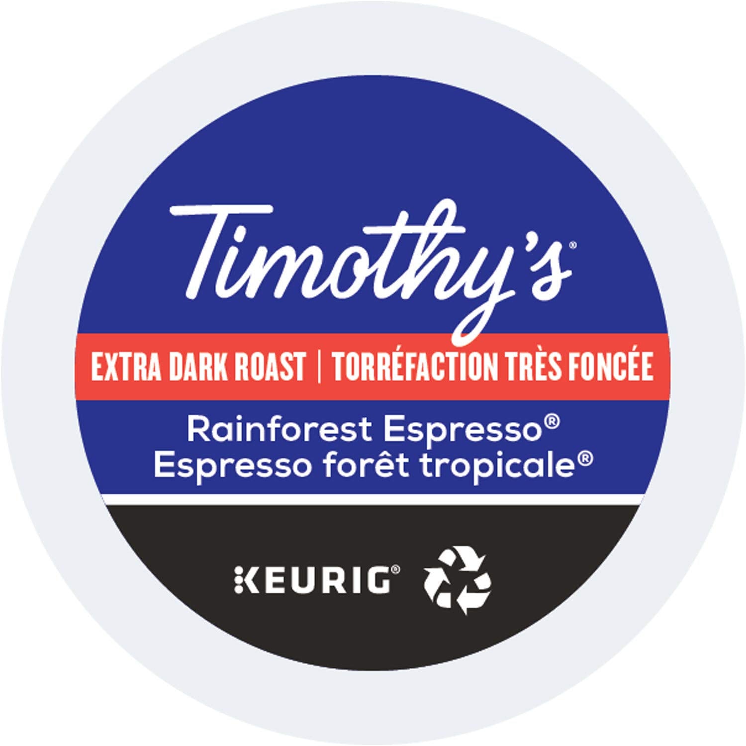 Timothy'S, Rainforest Espresso, Single-Serve Keurig K-Cup Pods, Dark Roast Coffee, 96 Count (4 Boxes Of 24 Pods)