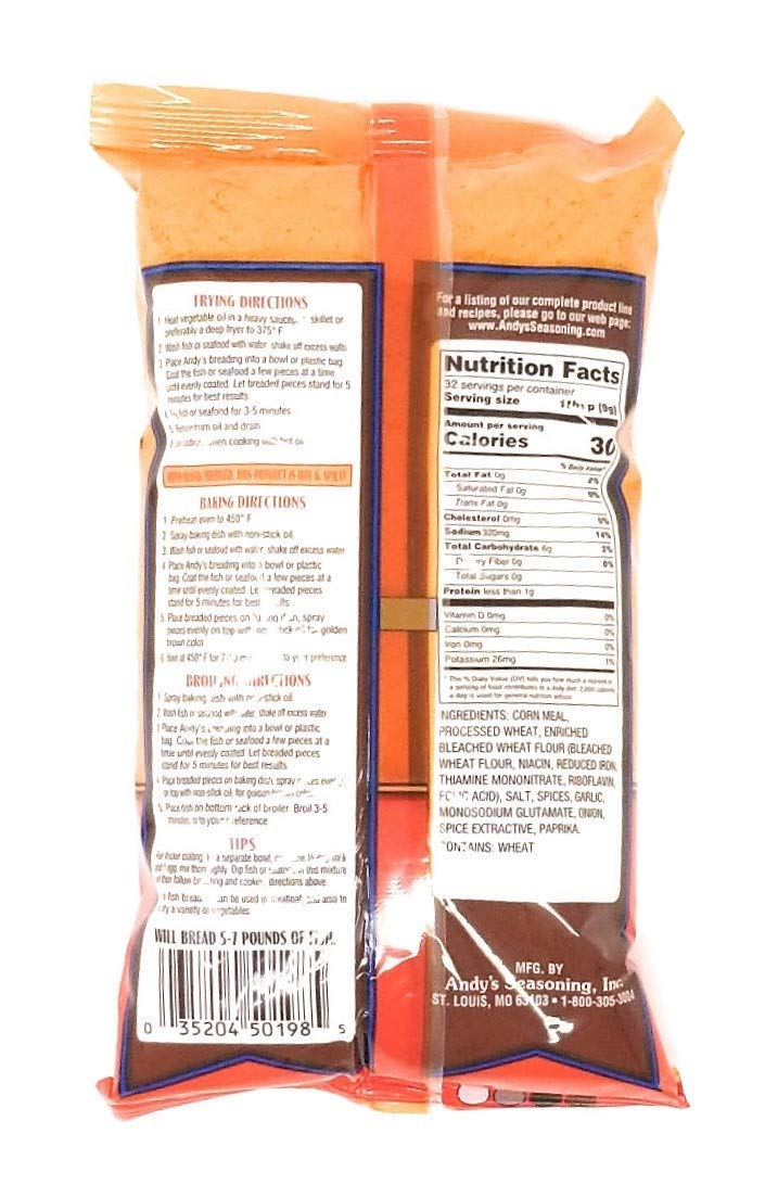 Andys Cajun Fish Breading (Pack of 3)