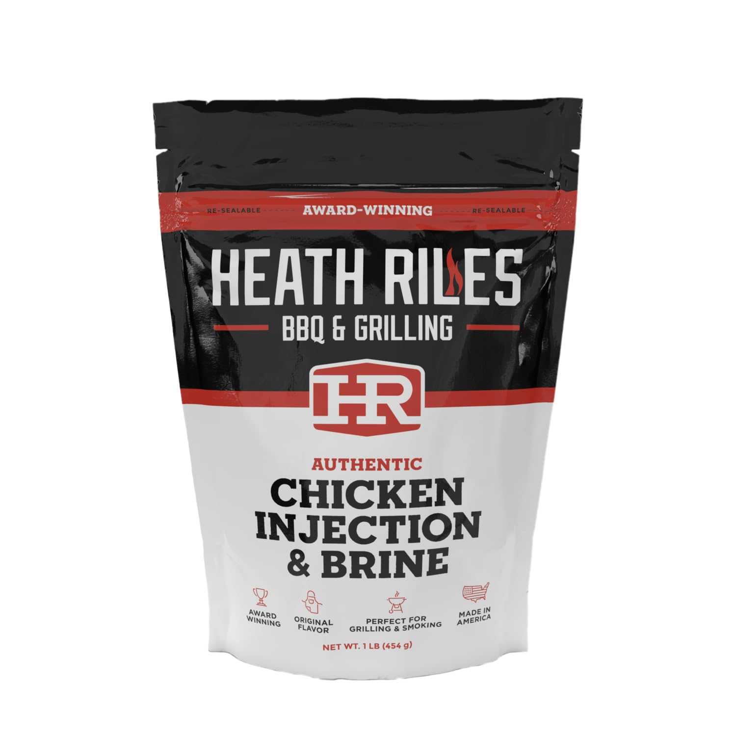Heath Riles BBQ Chicken Injector & Brine, 16 Ounce, Made in the USA