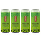 Pocas Bubble Tea with Tapioca Pearls, (Pack of 4, 16.5 oz), Asian Drinks, Refreshing Milk Tea with Boba Pearls (Honeydew)