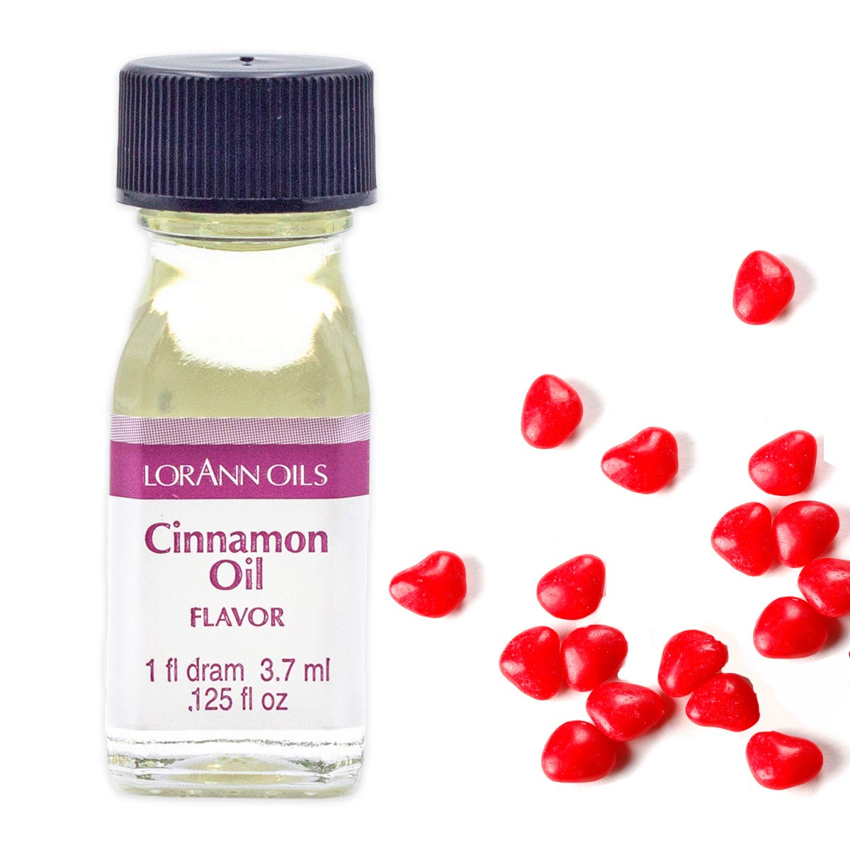 LorAnn Cinnamon Oil Flavor, 1 Dram Bottle (.0125 fl oz) Pack of 12, Clear to Yellow