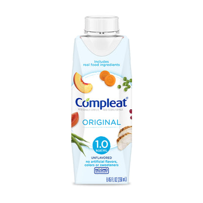 Compleat 250mL, Nutritionally Complete Tube Feeding Formula, Unflavored, 24 Pack
