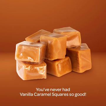 Caramel Cubes Candy, Soft Creamy Squares, Bulk Pack 5 Pounds