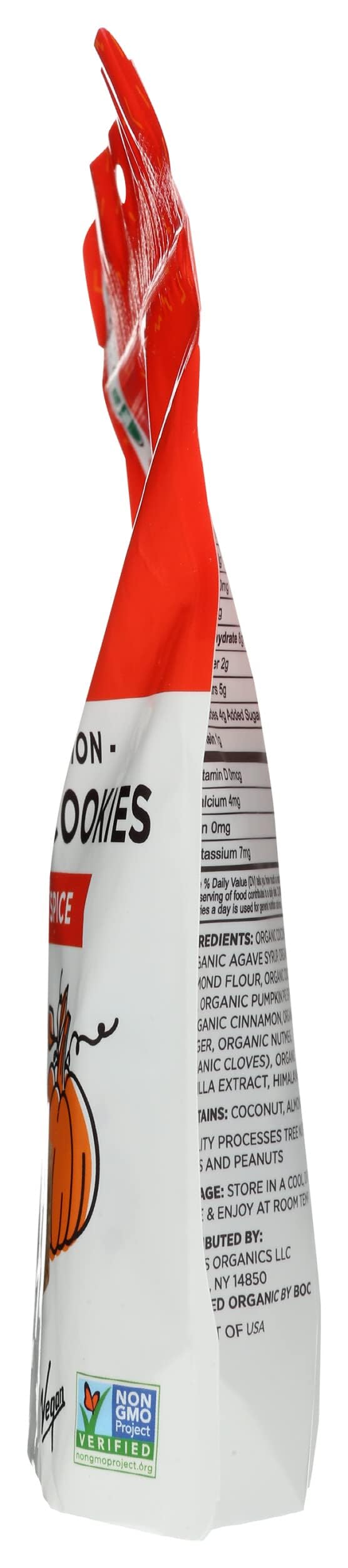 Emmy's, Cookie Coconut Pumpkin Spice Organic, 6 Ounce (Pack of 8) | Gluten-Free Organic Cookies, Vegan, Paleo-Friendly