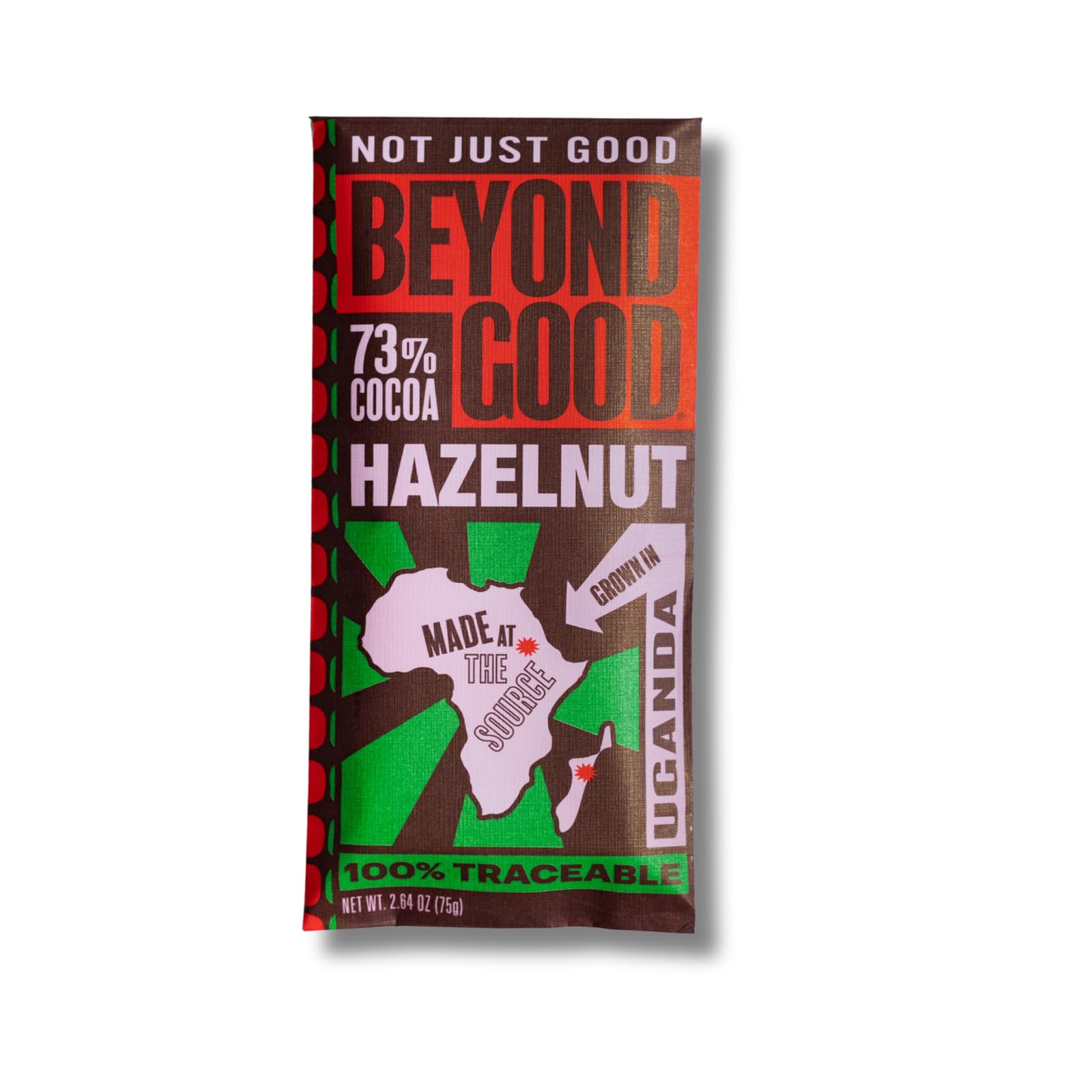 Beyond Good Dark Chocolate Toasted Hazelnut Bar  2.64 Oz
