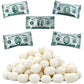 The Dreidel Company 55 Pieces Money Buttermints, Mint Candies, After Dinner Mints, Butter Mint Candy, Fat-Free, Individually Wrapped (55 Pieces)