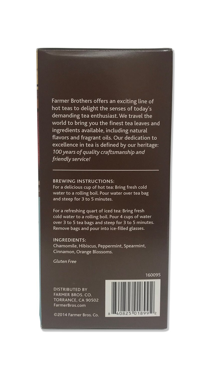 Farmer Brothers Enchanting Moments Herbal Tea - 25 Count Box