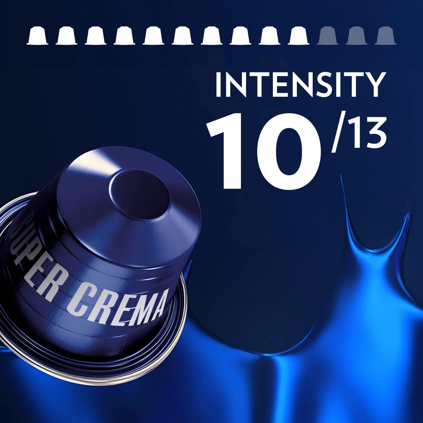 Lavazza Super Crema Aluminum compact pieces for Nespresso, Medium Roast, Arabica & Robusta Blend, Pack of 60