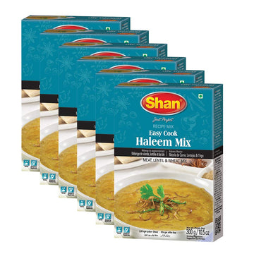 Shan Easy Cook Haleem Recipe Mix 10.5 oz (300g) - Spice Powder for Traditional Meat, Lentil and Wheat Curry - Suitable for Veget