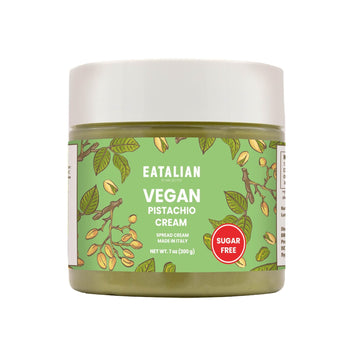 EATALIAN by AMZ BETTER Vegan Pistachio Cream Sugar Free, 7 oz/ 200g, Delicious sugar free vegan spread, ideal on bread, perfect 