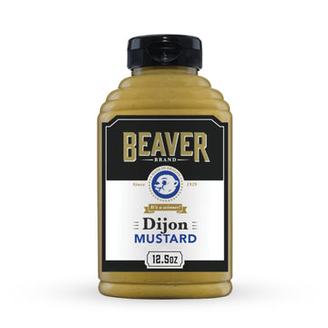 Beaver Traditionally Hot Dijon Mustard, 12.5 oz squeeze bottle