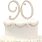 Hatcher lee 90th Birthday Cake Topper - Bling Crystal Gold - Metal - Model HCL-034