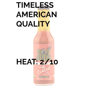 HOT ONES Hot Sauce - Classic Flavor, Made with Organic Chile De Arbol Peppers, 5 Fl Oz Bottle (3-Pack)