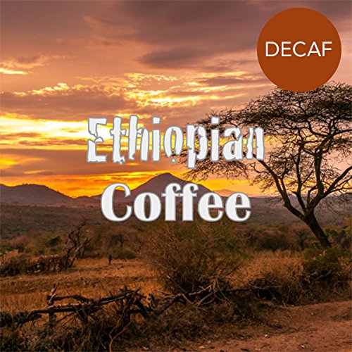 Volcanica Coffee Ethiopian Decaf Ground Coffee, Swiss Water Processed, 16 Ounce, Brown