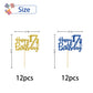 Roadsea Happy 17Th Birthday Cupcake Toppers - Girl Boy 17 Years Old Birthday Cupcake Supplies - 17Th Birthday Party Decorations