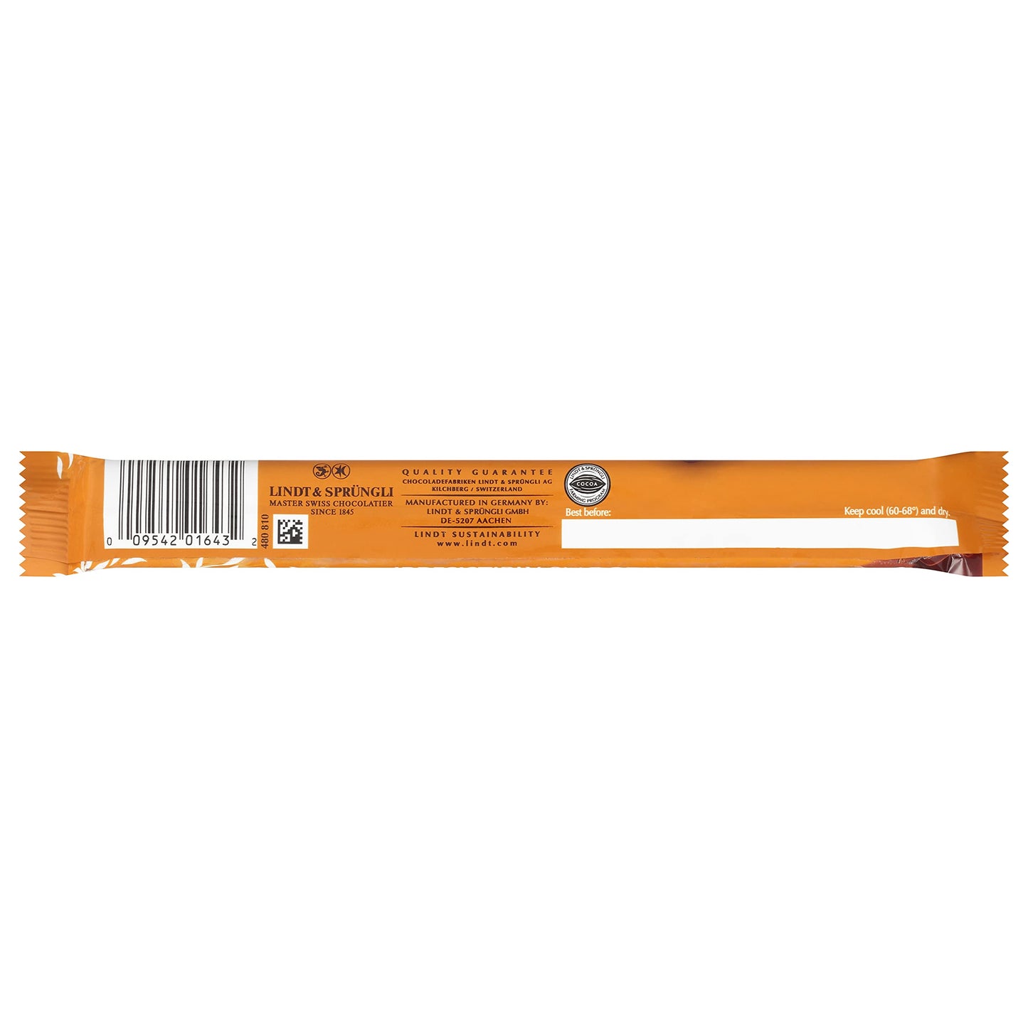 Lindt Lindor Caramel Milk Chocolate Truffle Bar, Milk Chocolate Candy With Smooth, Melting Truffle Center, 1.3 Oz. (24 Pack)