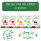 Simple Mixes Natural Gelatin Dessert, Raspberry, Healthy Snack, Dye-Free, No Gluten or Fat, Kosher, 3 Pack