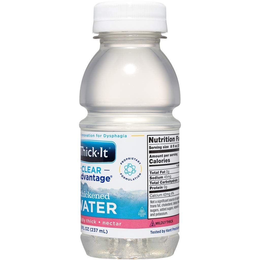 Thick-It Mildly Thick Water, Nectar Consistency, 8 oz Bottle, Ready-to-Drink, Convenient Hydration