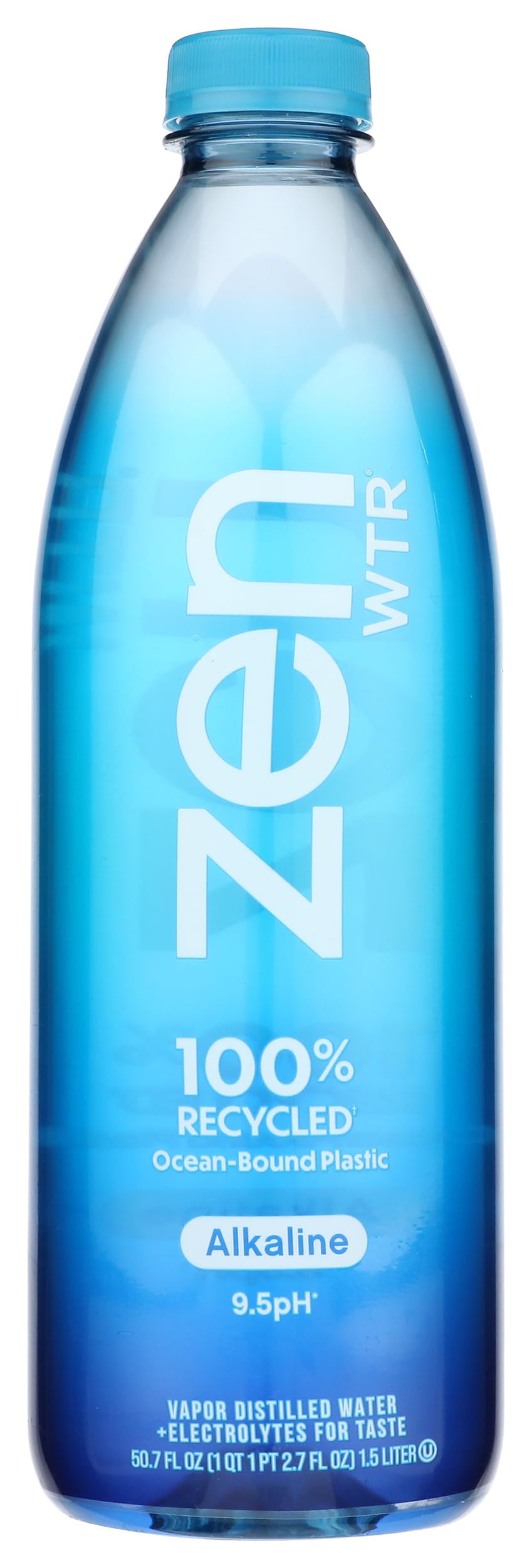 ZEN WTR Alkaline Water, 1.5 Liter (50.7 Fl Oz), Plastic, No Color