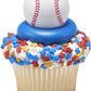 Decopac Patriotic Star Quins, 16.5Oz, Fancy Sprinkles Shaped Like Stars In Red, White & Blue, Candy Sprinkles In Handheld Contai