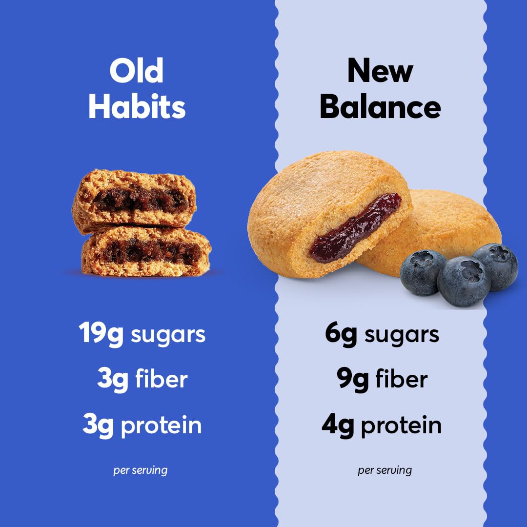 Olyra Blueberry Fruit Bars, Organic Vegan Snack, Low Sugar, Pack of 24