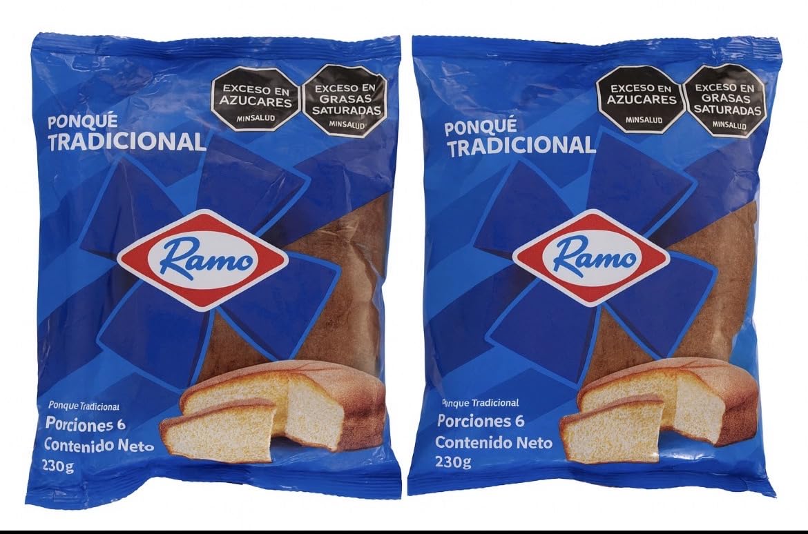 Ponque Ramo Tradicional, 6 Porciones, 230 g each - Pack of 2