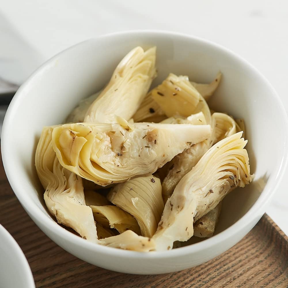Poshi Marinated Artichoke Hearts Snack Pack | Basil + Thyme | Keto, Vegan, Paleo, Non Gmo, Low Carb + Calorie, Gluten Free, Full