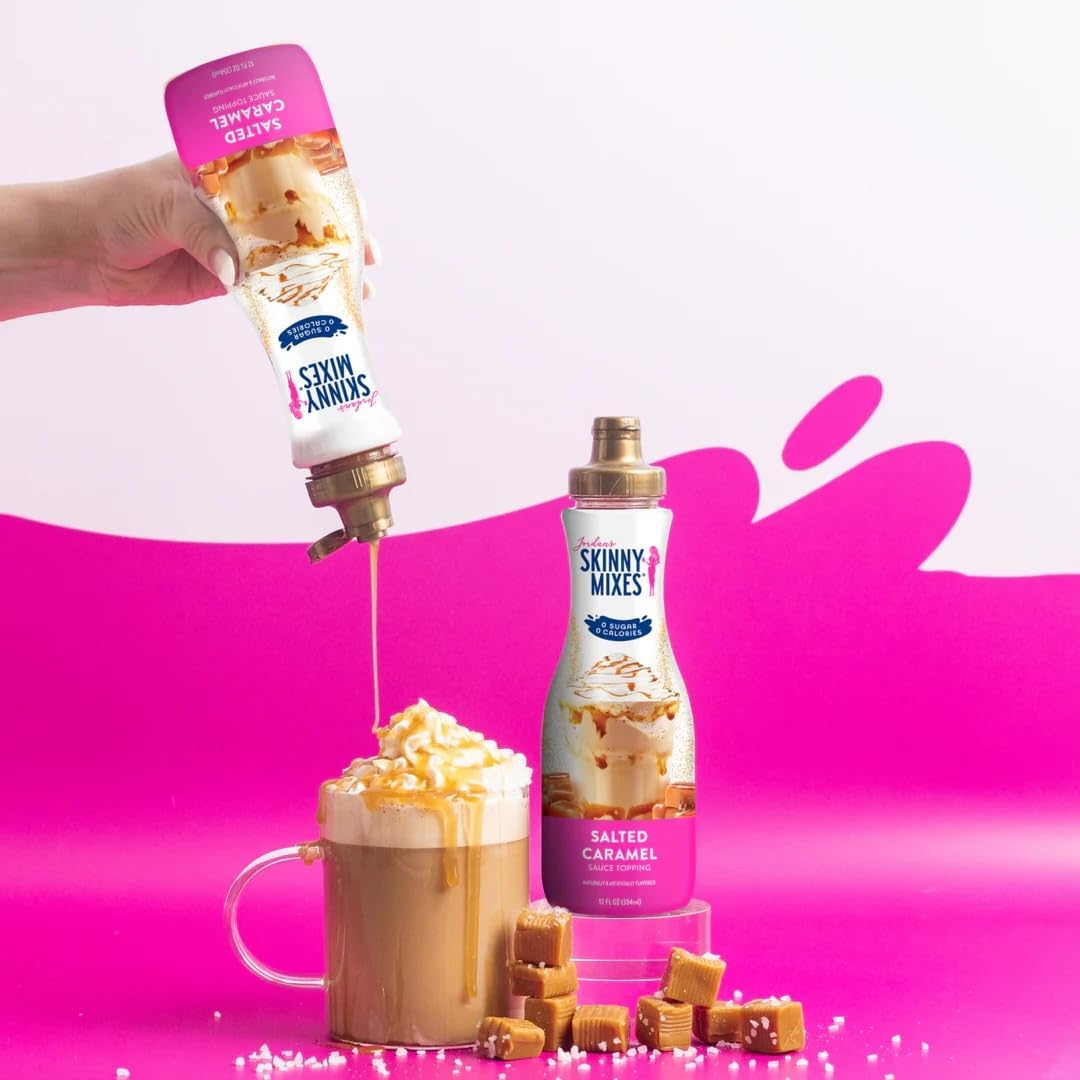 Salted Caramel Coffee Syrup Sauce Sugar Free Keto Zero Calories (Pack Of 2)