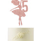 Ballerina 5Th Birthday Cake Topper, Ballerina One Cake Topper, 5Th Birthday Cake Topper, Ballerina Birthday Cake Decorations, Pr