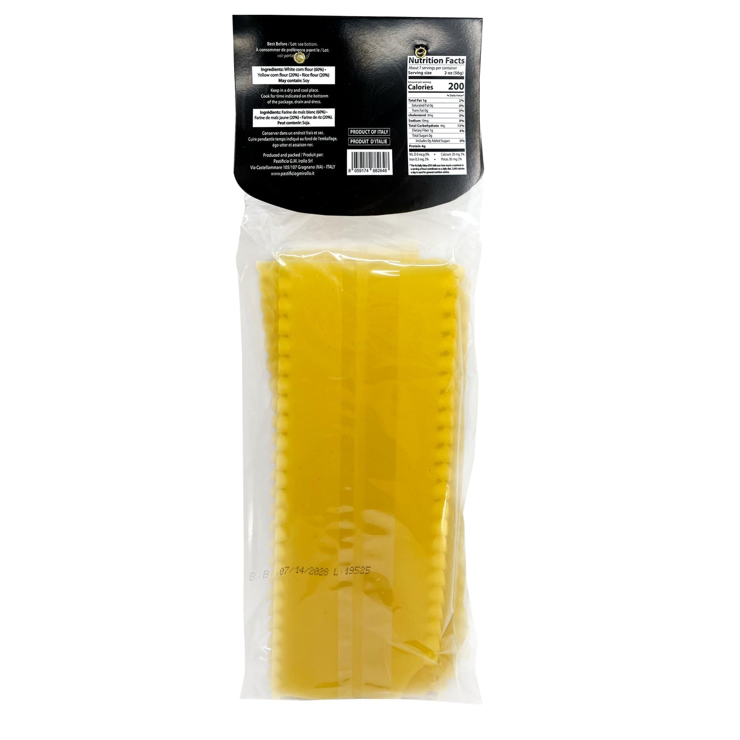 Sanniti Artisanal Gluten Free Pasta di Gragnano Imported From Italy  17.6 oz (Lasagna)