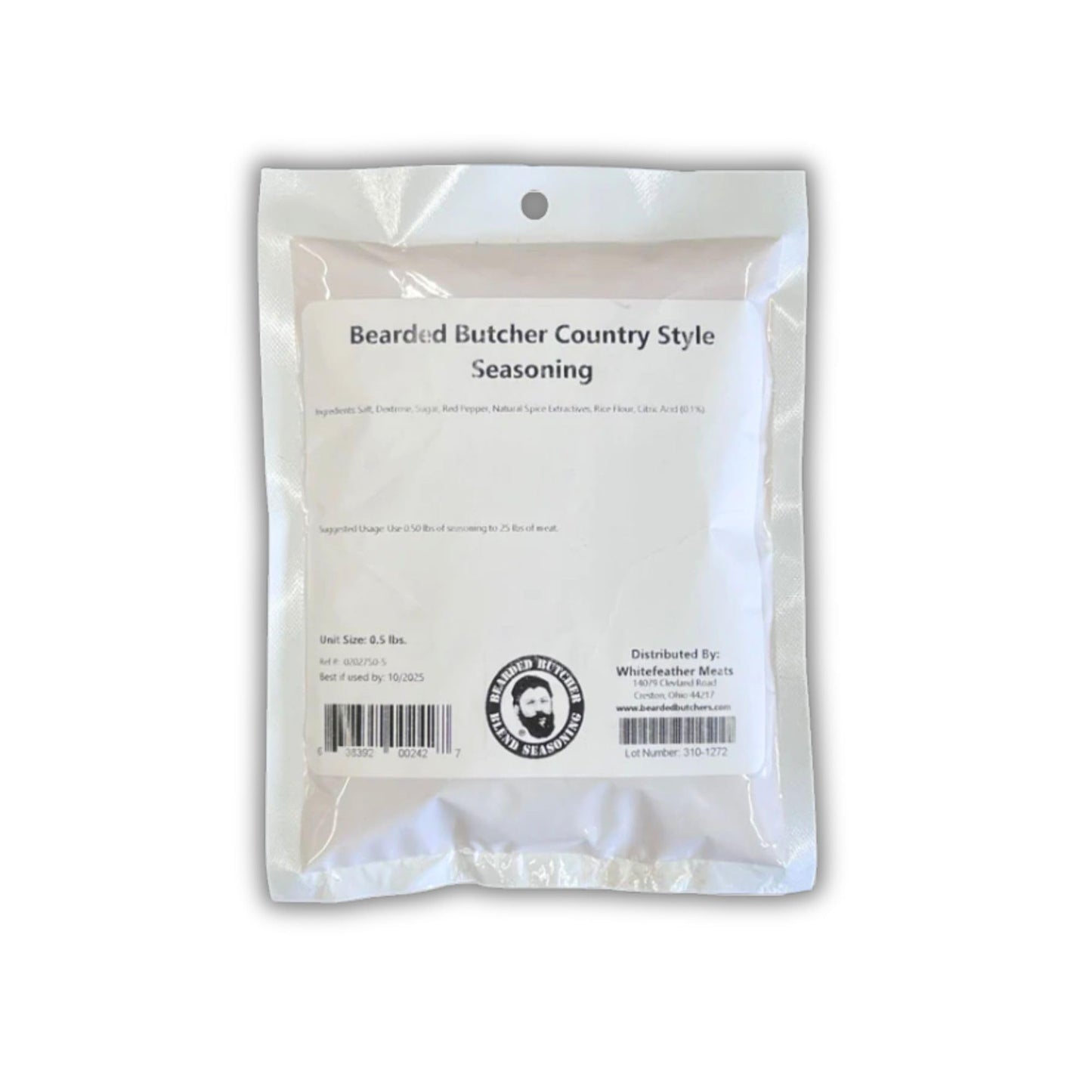 Bearded Butchers Country Style Seasoning, Case of 24 (8oz) - Seasons Up to 25 lbs Meat - Classic Breakfast Sausage Blend - Savor