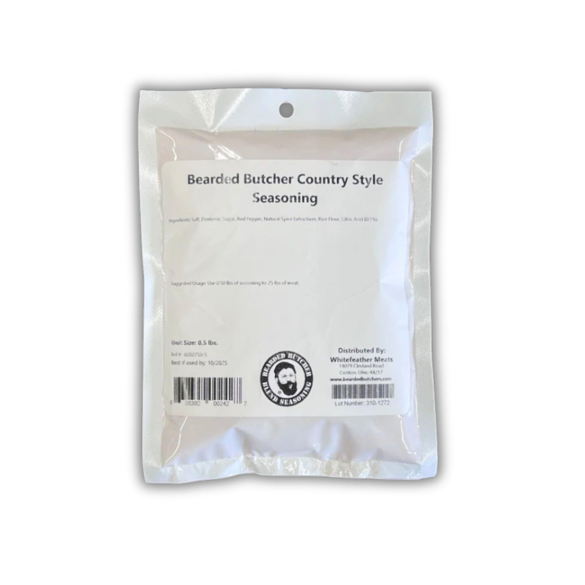 Bearded Butchers Country Style Seasoning, Case of 24 (8oz) - Seasons Up to 25 lbs Meat - Classic Breakfast Sausage Blend - Savor