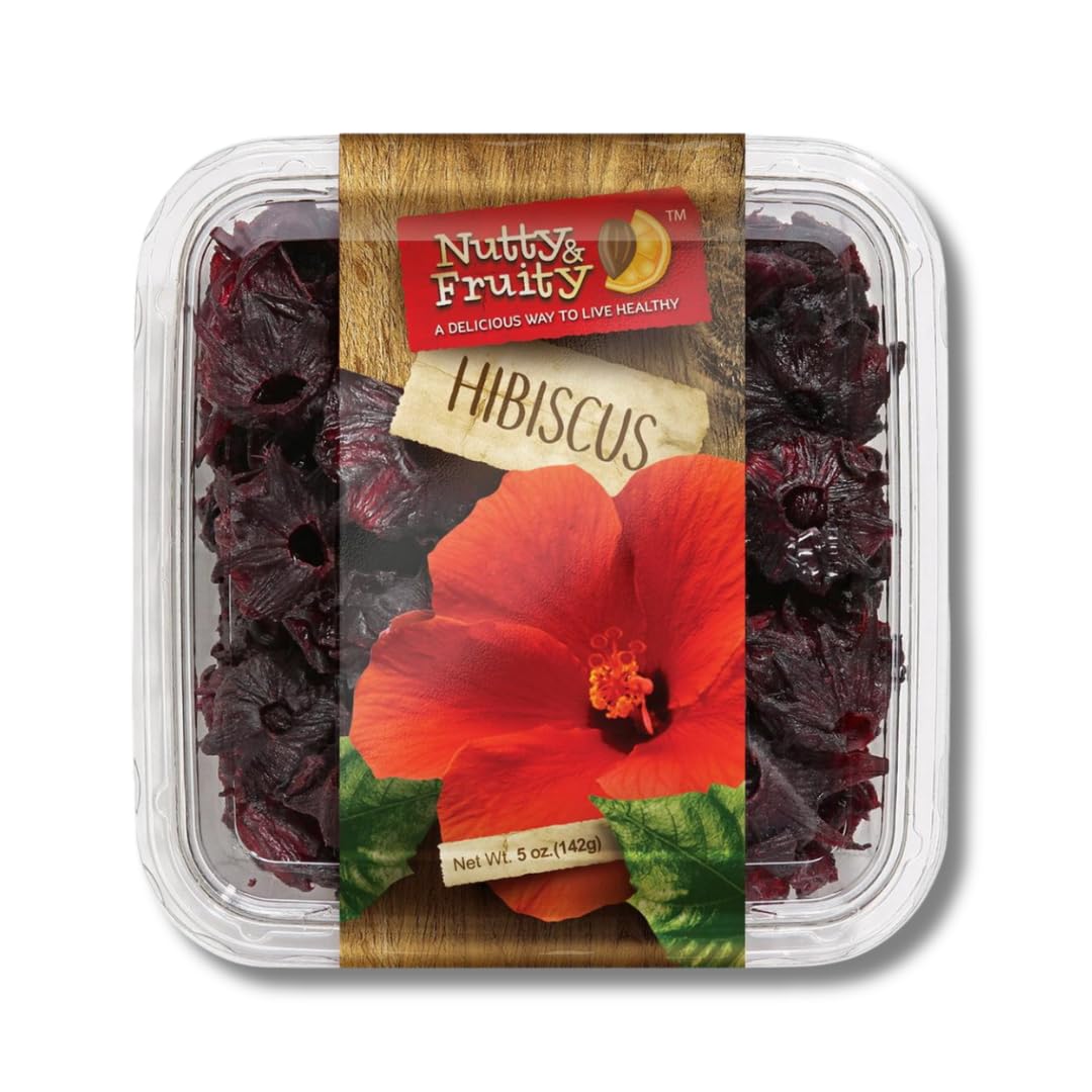 Nutty & Fruity Dried Fruit - Gift Packs Of 2 By Lyzas Sweets &   (Hibiscus, 5 Oz.)