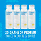 Celebrate Bariatric dietary products CLR Whey Isolate Protein Water, 20g Protein, Gluten Free, Sugar Free, 12 Fl Oz, Pack of 12