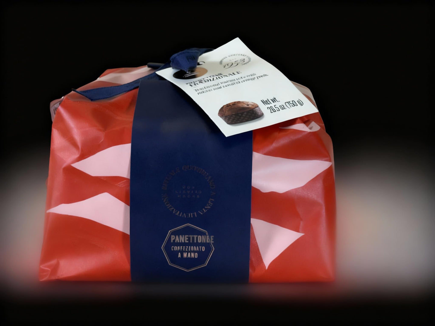 Fiasconaro Traditional Panettone 750 Gram Red Bow Wrapped