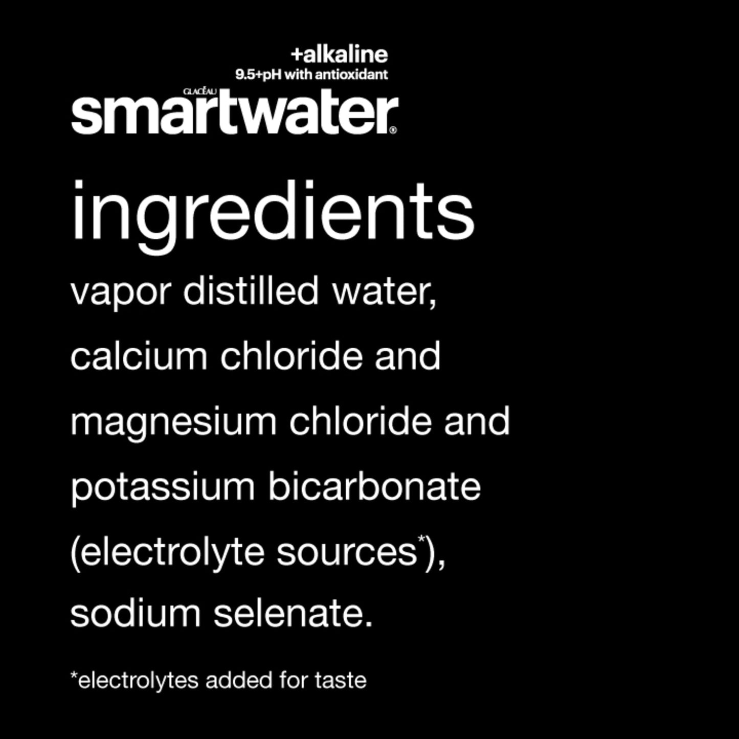 smartwater Smartwater Alkaline with Antioxidant, 1L (Pack of 6), 33.8 Fl Oz, Model 786162411174
