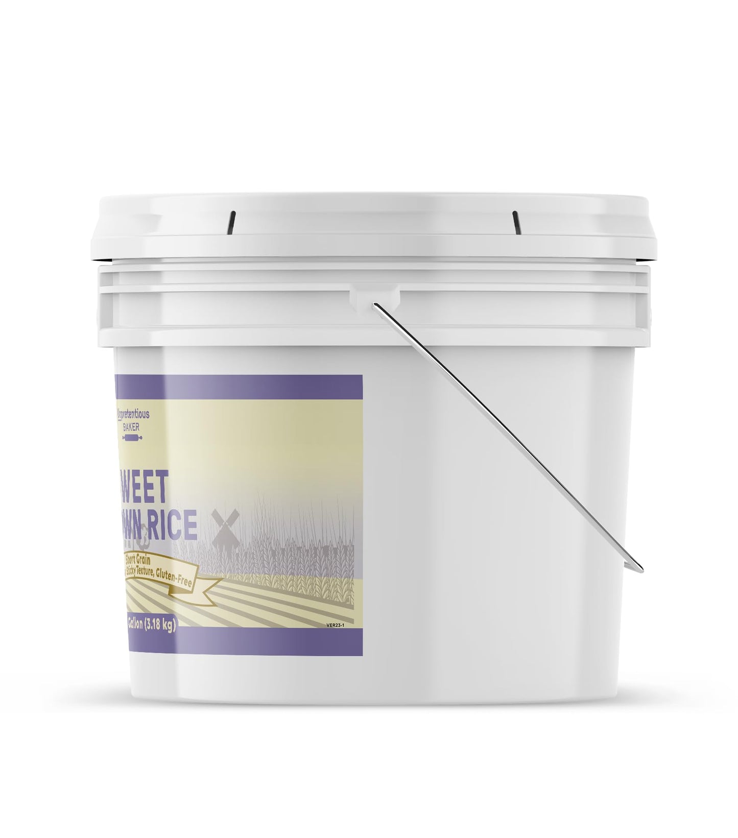 Unpretentious Sweet Brown Rice, 1 Gallon, Gluten-Free, Brown Glutinous Rice, Soft & Chewy