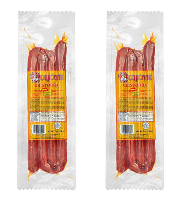 Generic Chistorra Dry, Spanish Dry Chorizo Style - Quijote - 7 oz each - 2 PACK, Regular