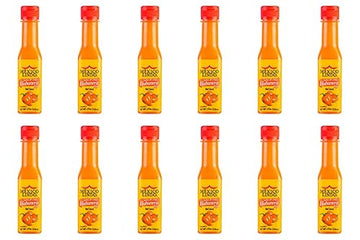 Mexico Lindo Red Habanero Hot Sauce | Real Red Habanero Chili Pepper | 78,200 Scoville Level | Enjoy With Mexican Food, Seafood & Pasta | 5 Fl Oz Bottles (Pack Of 12)